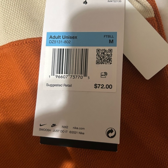 Men’s Texas University Button Shirt BNWT. Medium - Picture 3 of 4